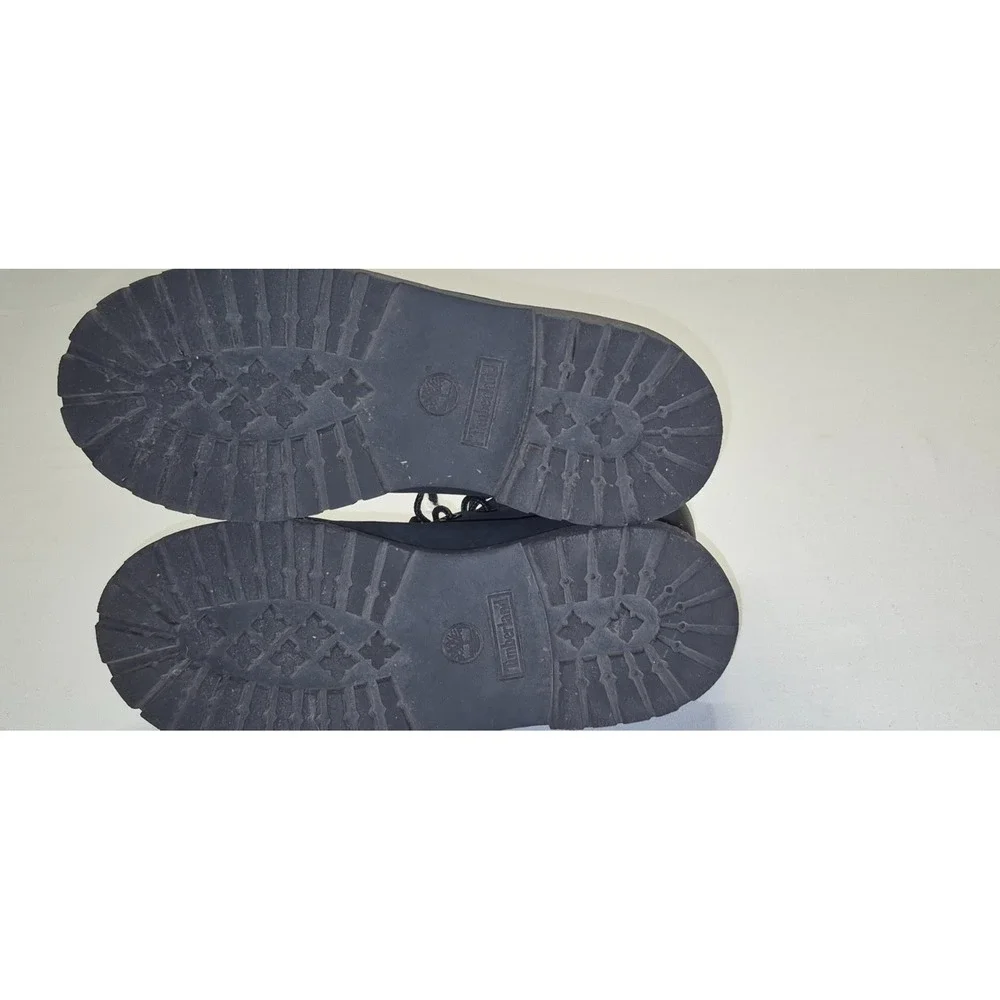 Timberland boy's black outdoor lace up leather ankle‎ boots sz. 3